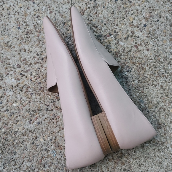Halogen Blush Pink Pointed Toe Short Heel Flats 9.5 - Picture 4 of 9